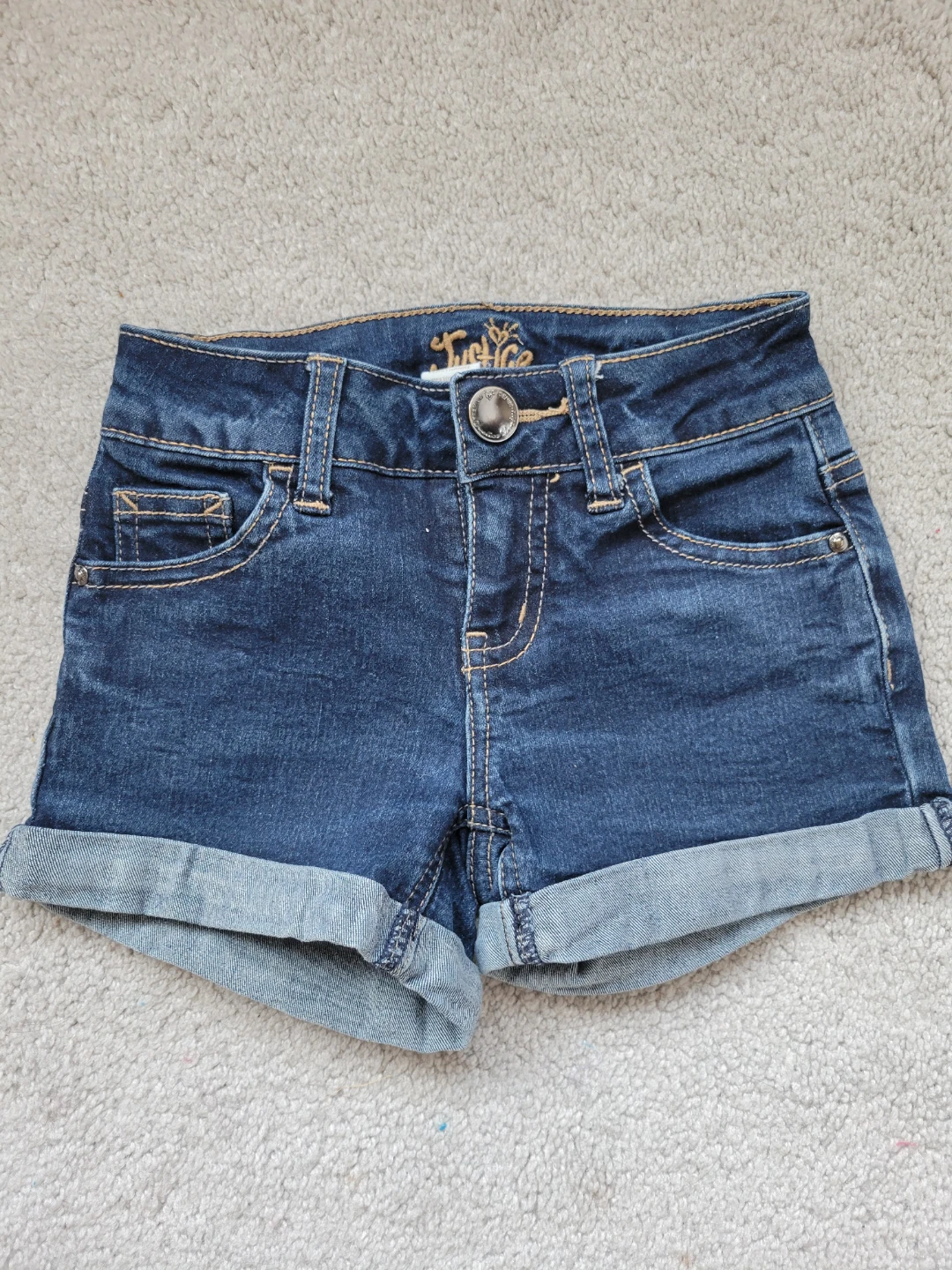 Justice Denim Shorts Size 7S