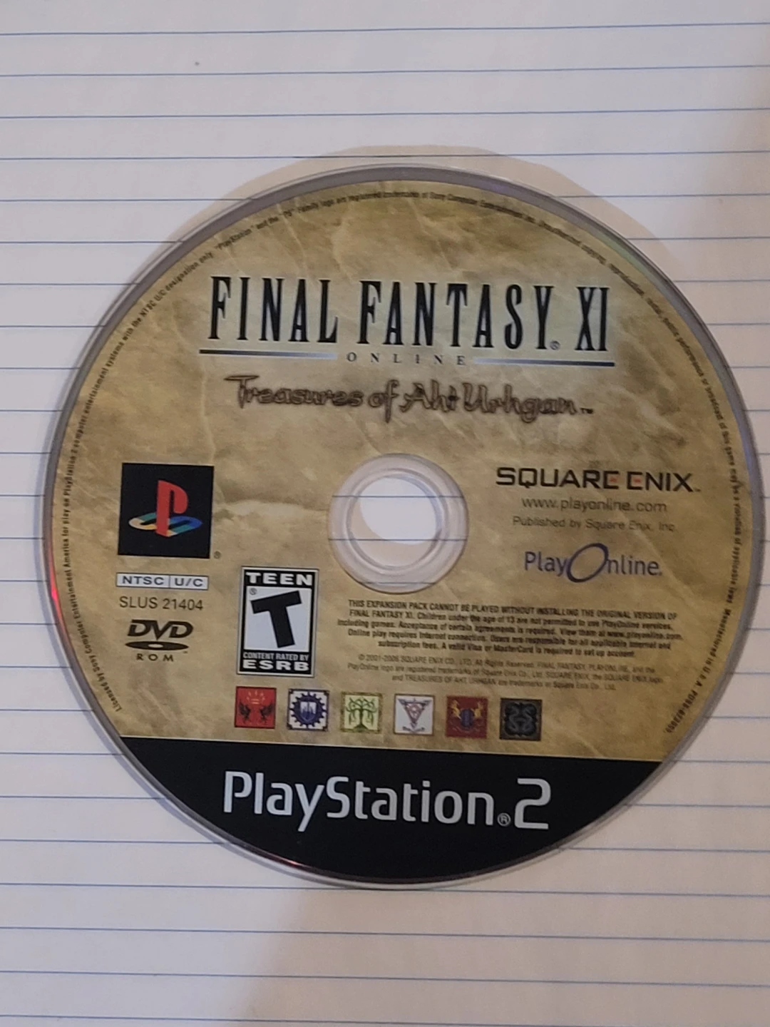 Final Fantasy XI: Treasures of Aht Urhgan Expansion Pack (PS2)