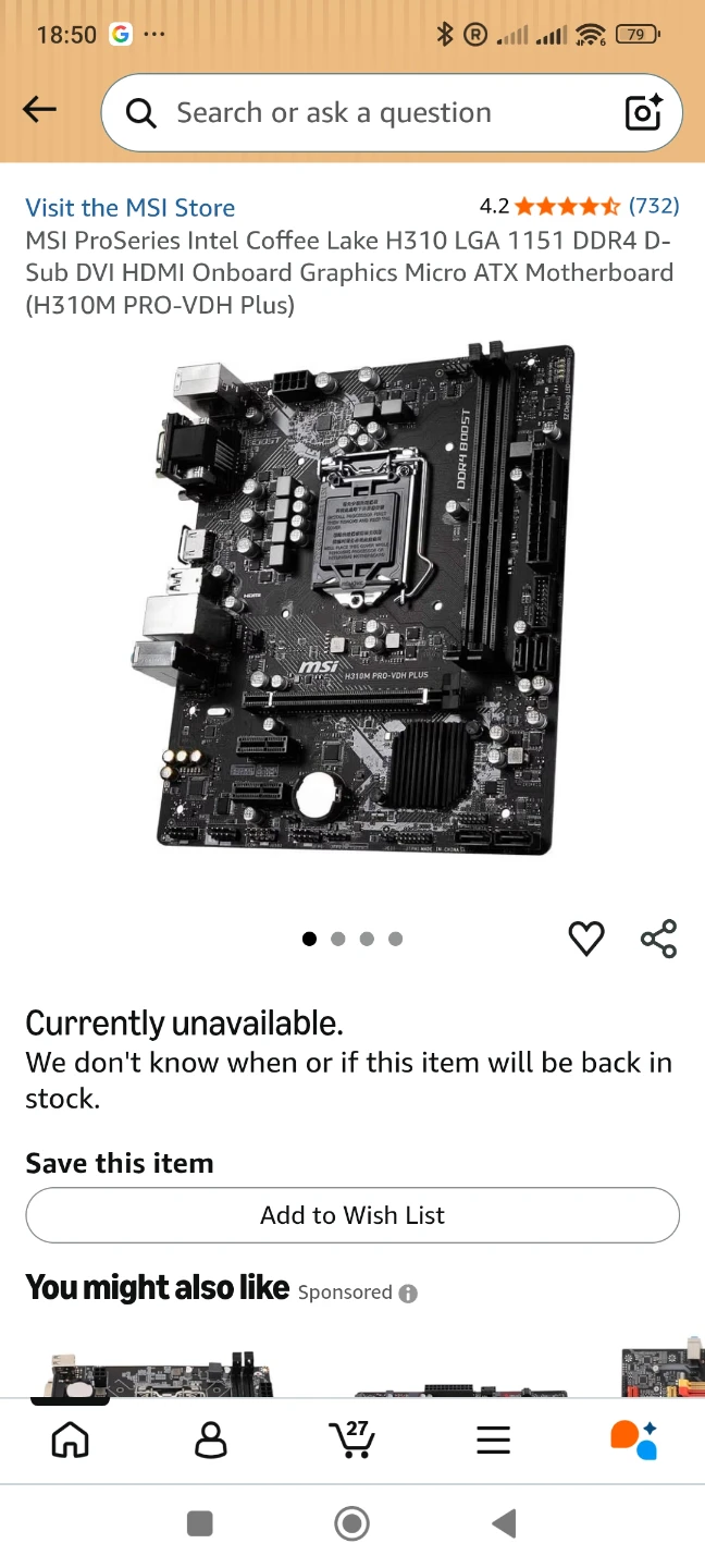 MSI H310M PRO-VDH PLUS Motherboard