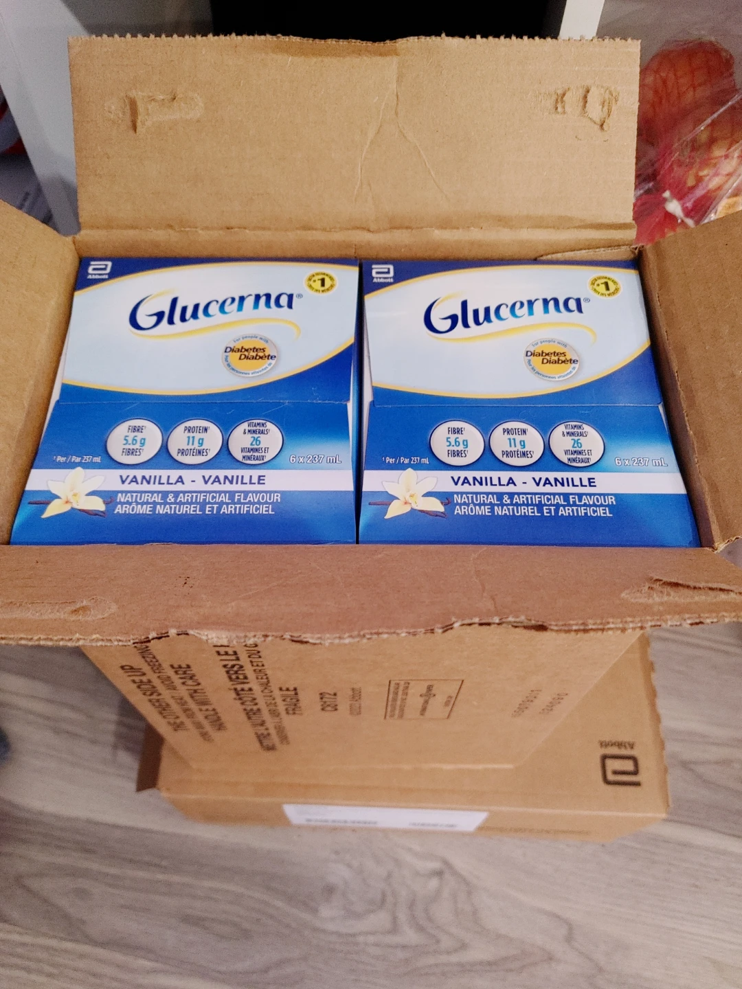 3Cases Of Glucerna Vanilla&Strawberry Nutritional Drink