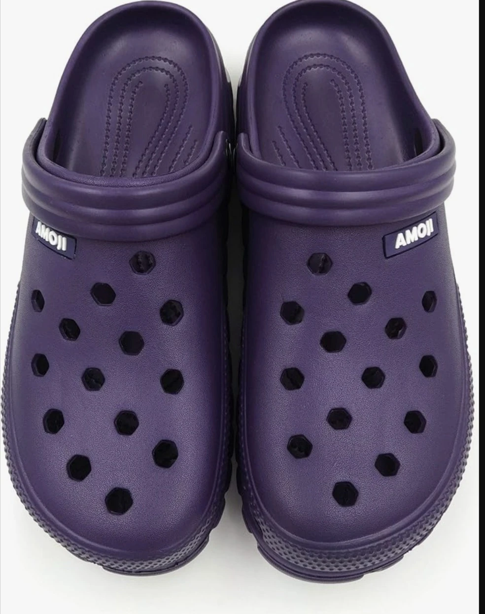 AMOJI Purple Clogs Size 230 or 6 Women's, 5 Men's