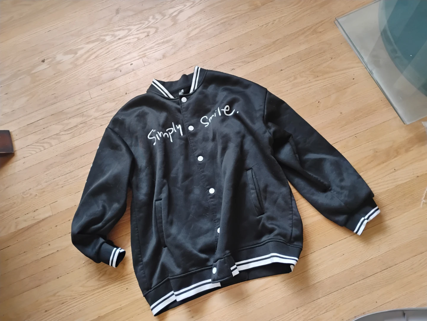 Black graphic Bomber Jacket - photo 2
