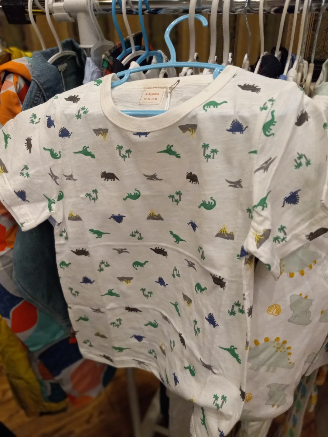 Kids' Dinosaur T-Shirt - White - 2-3 Years