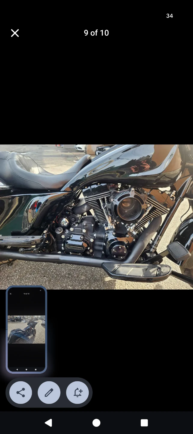 Black Cruiser Motorcycle - photo 2