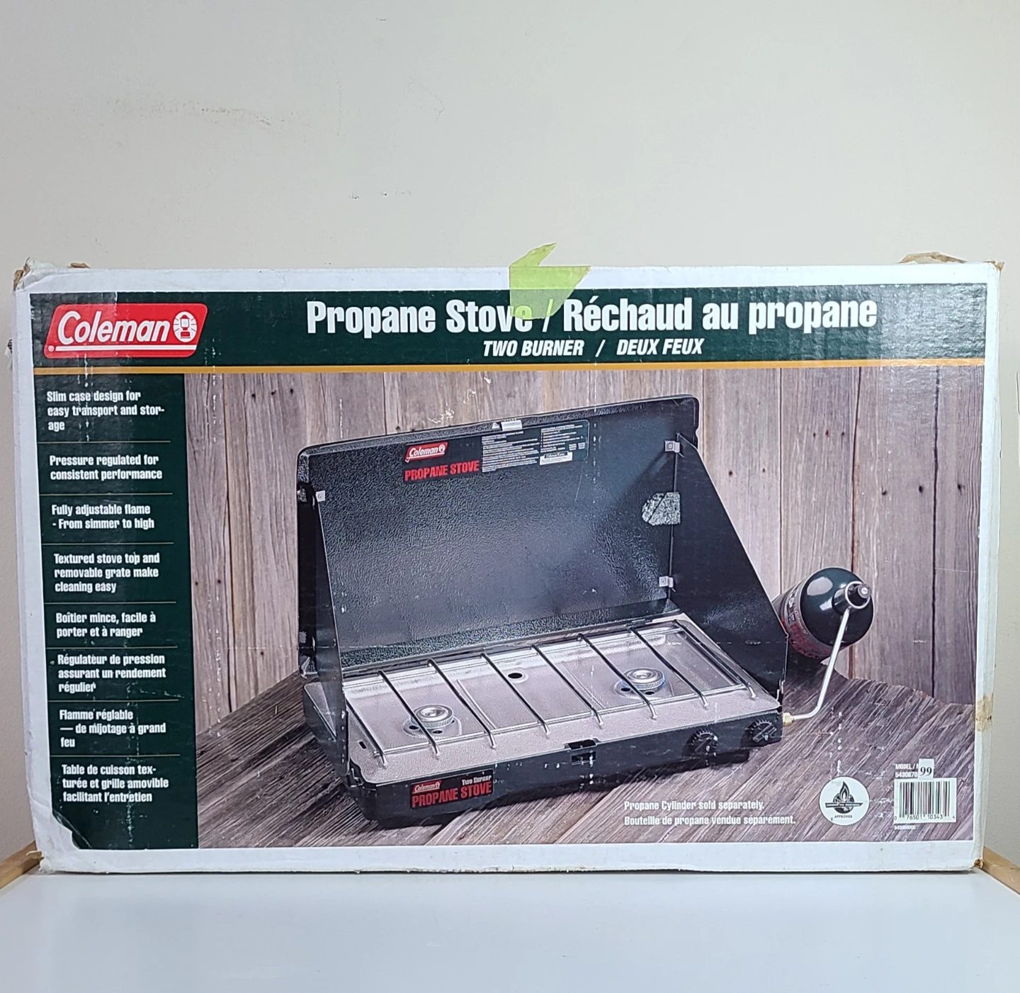 Coleman Stove + 2 Propane Cans & Adapter Hose!