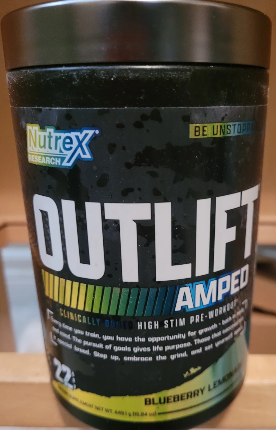 Nutrex Research OUTLIFT AMPED Pre-Workout Blueberry Lemonade