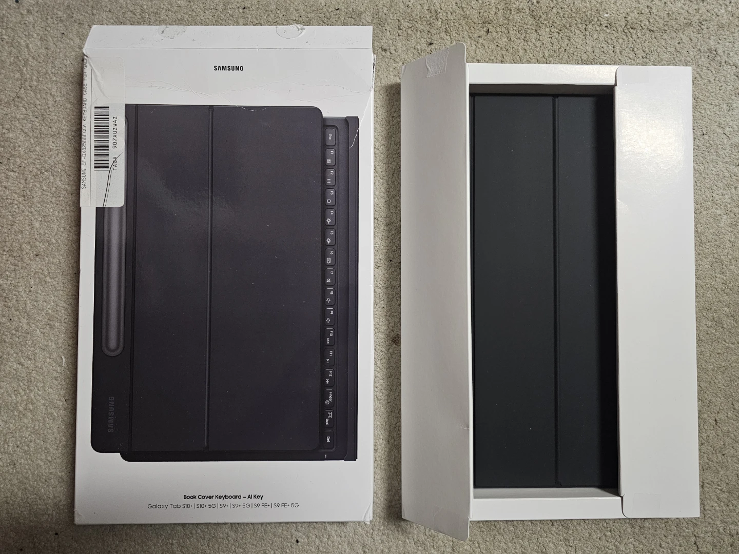 Samsung Keyboard Case for Galaxy Tab S10+/S9+/S9FE+ Black