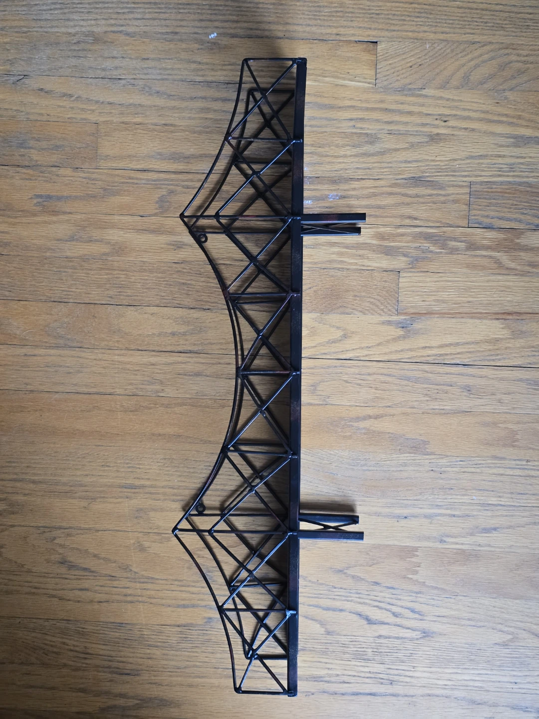 Black Metal Bridge Shelf