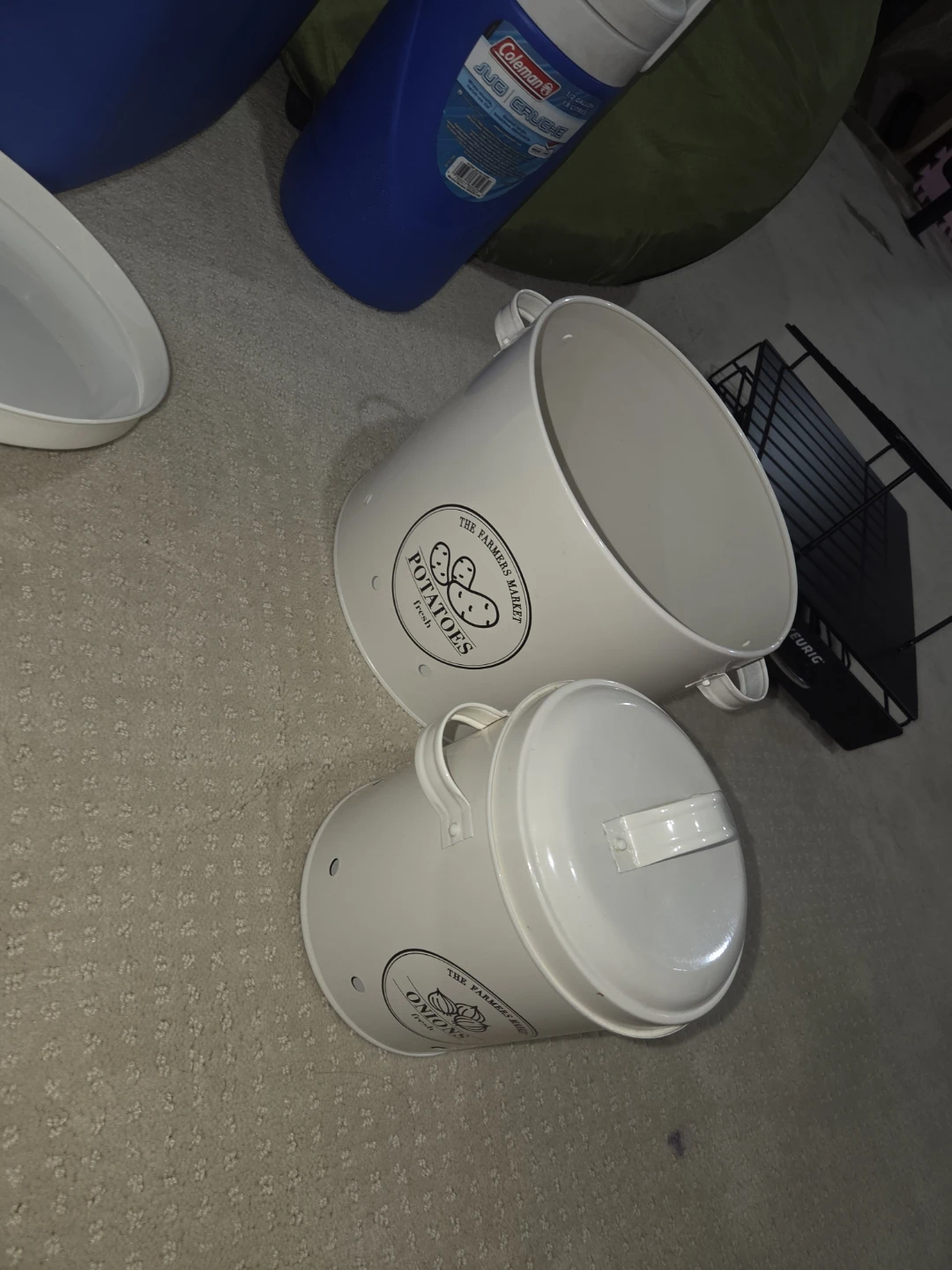 The Farmers Market Potato and Onion Storage Tins