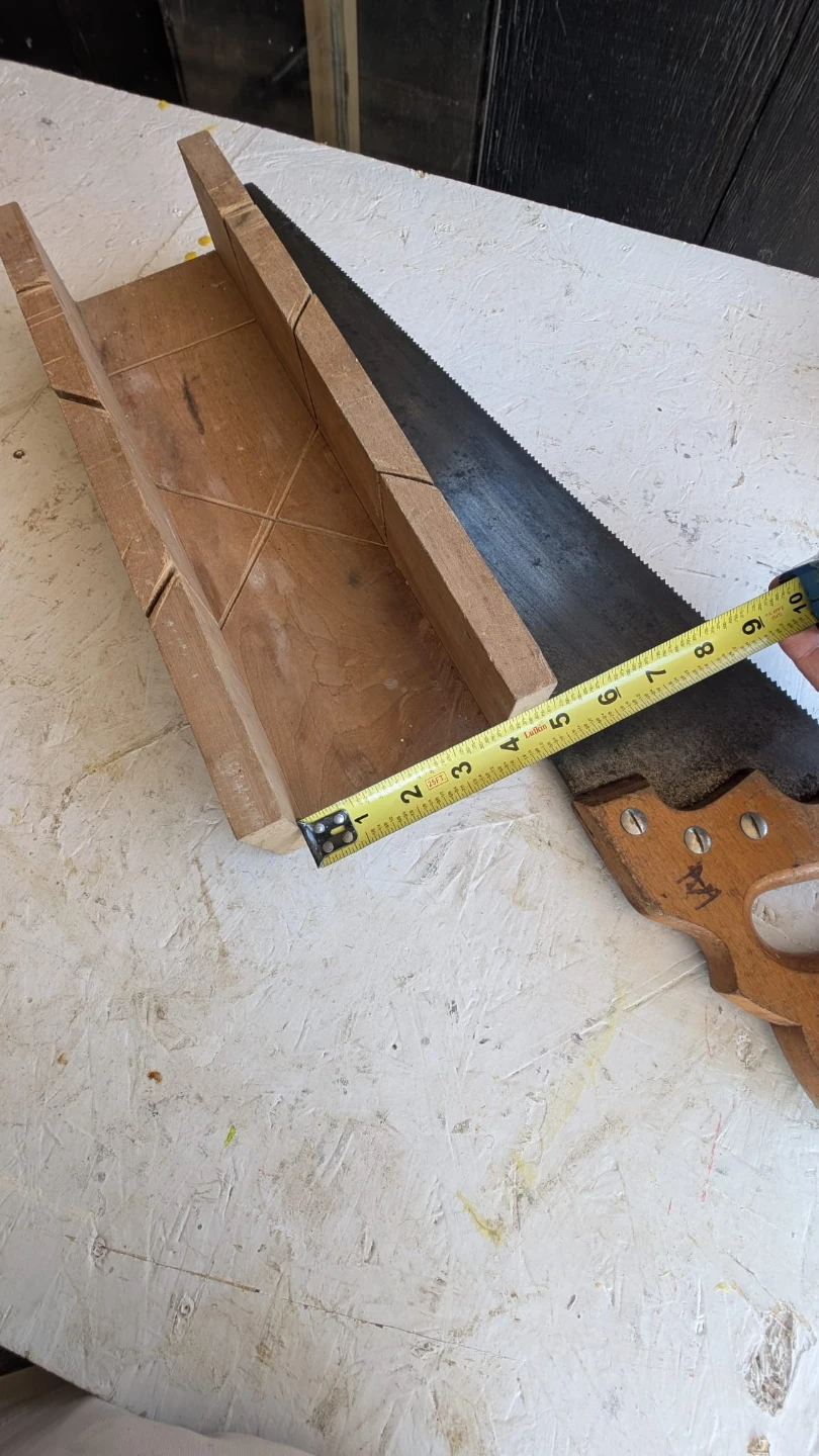 Wooden Mitre Box and Hand Saw - photo 2