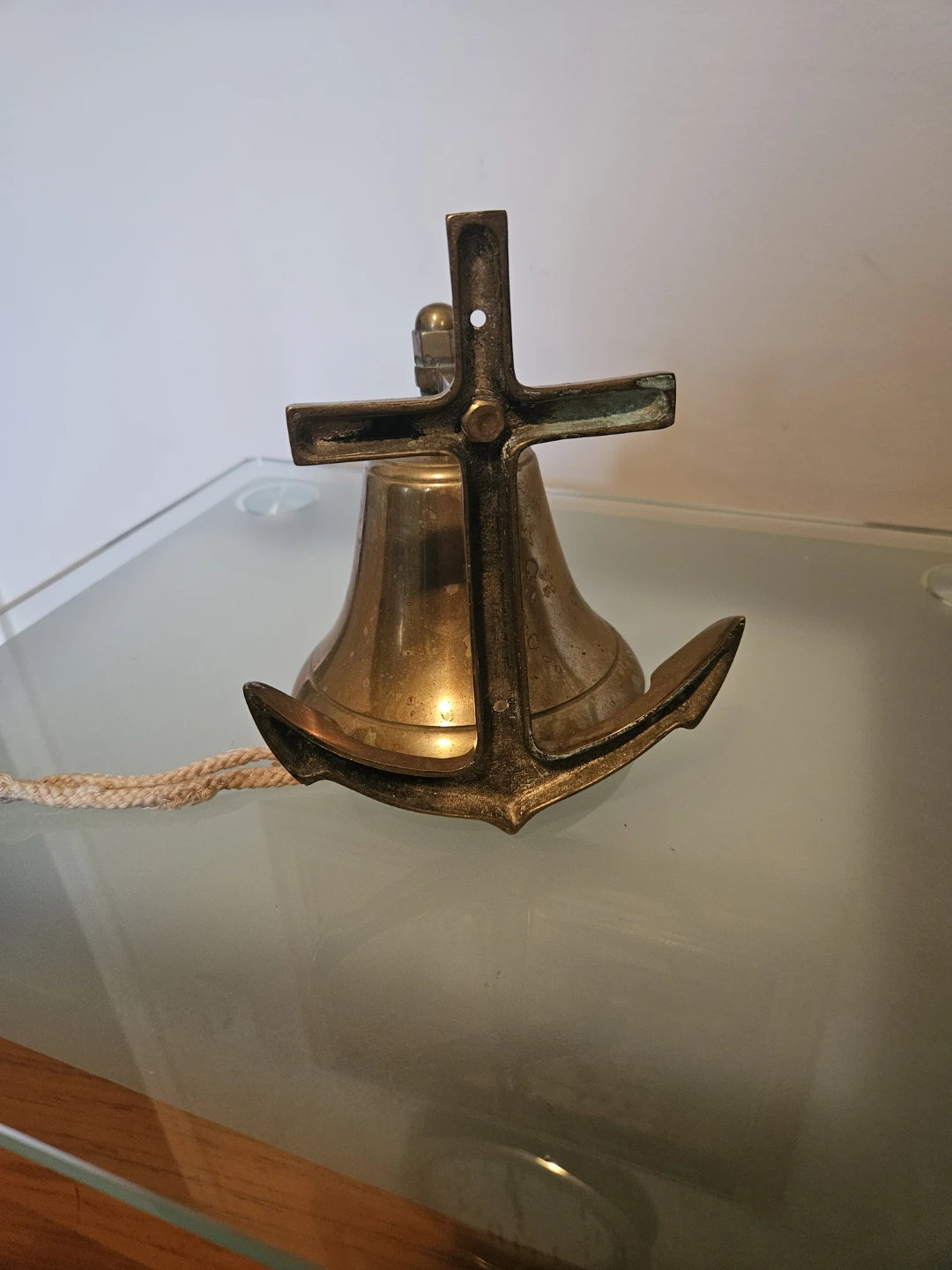 Brass Anchor Bell - photo 2