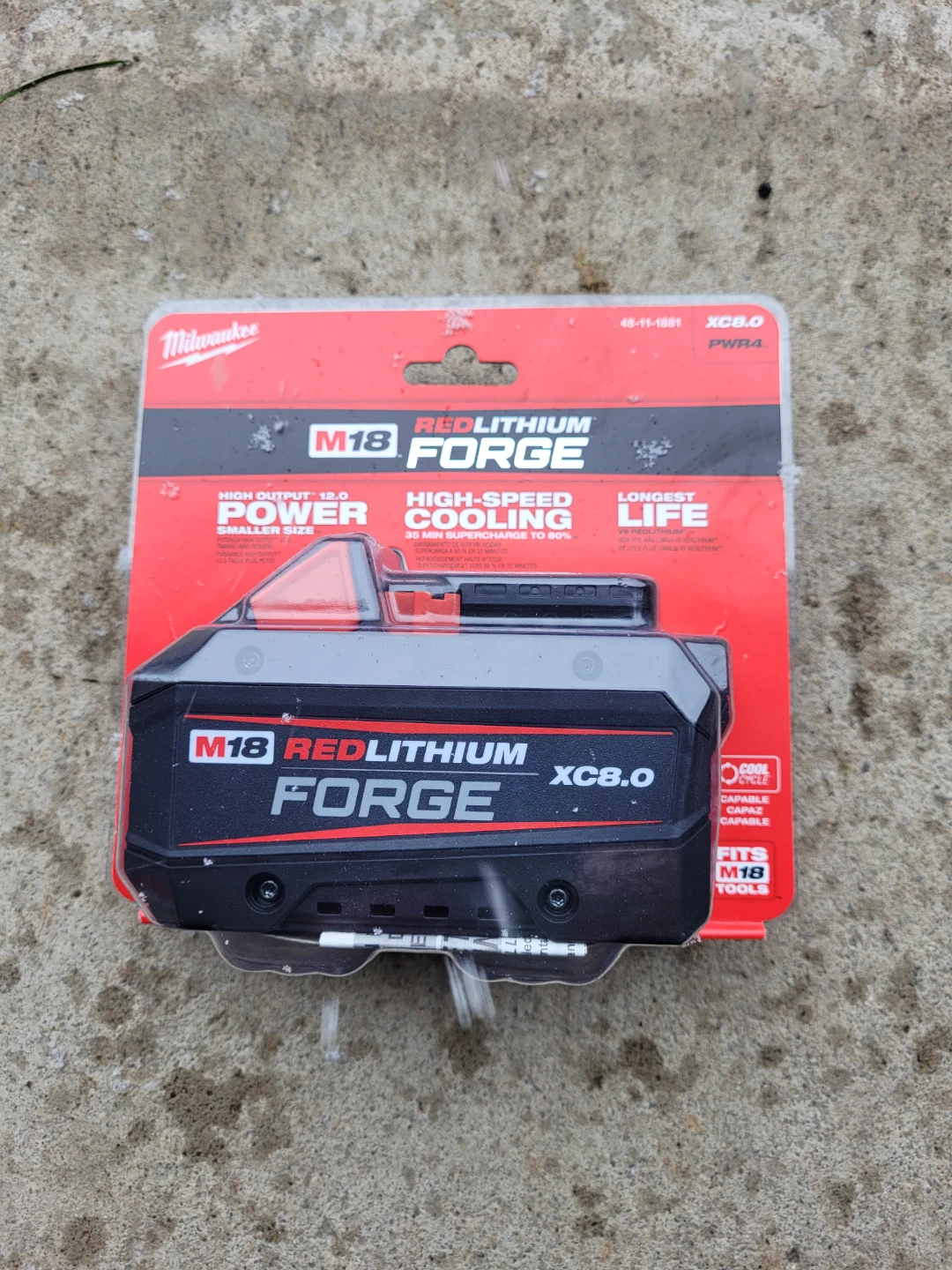 Milwaukee M18 REDLITHIUM FORGE XC8.0 Battery