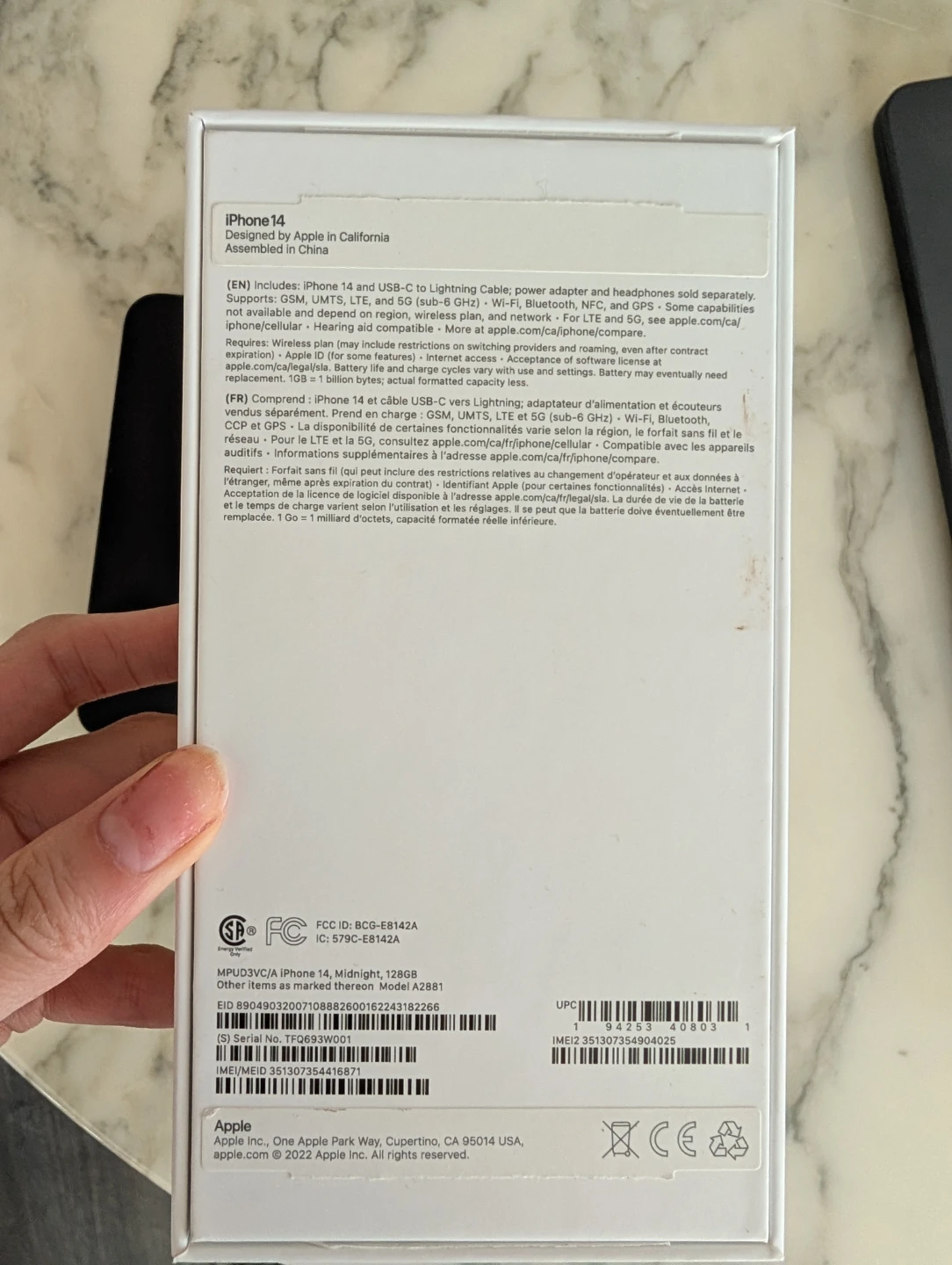 Apple iPhone 14 Midnight 128GB - photo 3