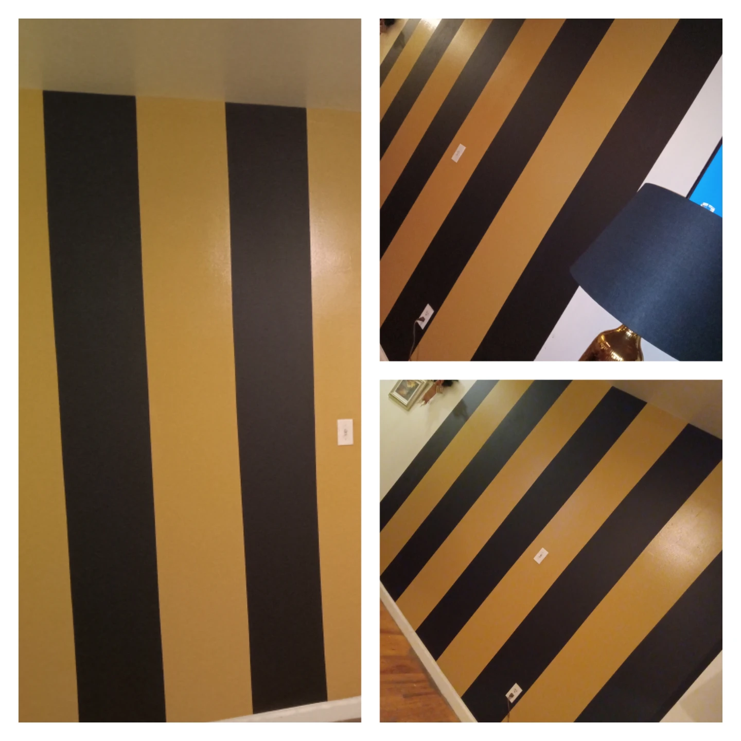 Striped Accent Wall Paint Design