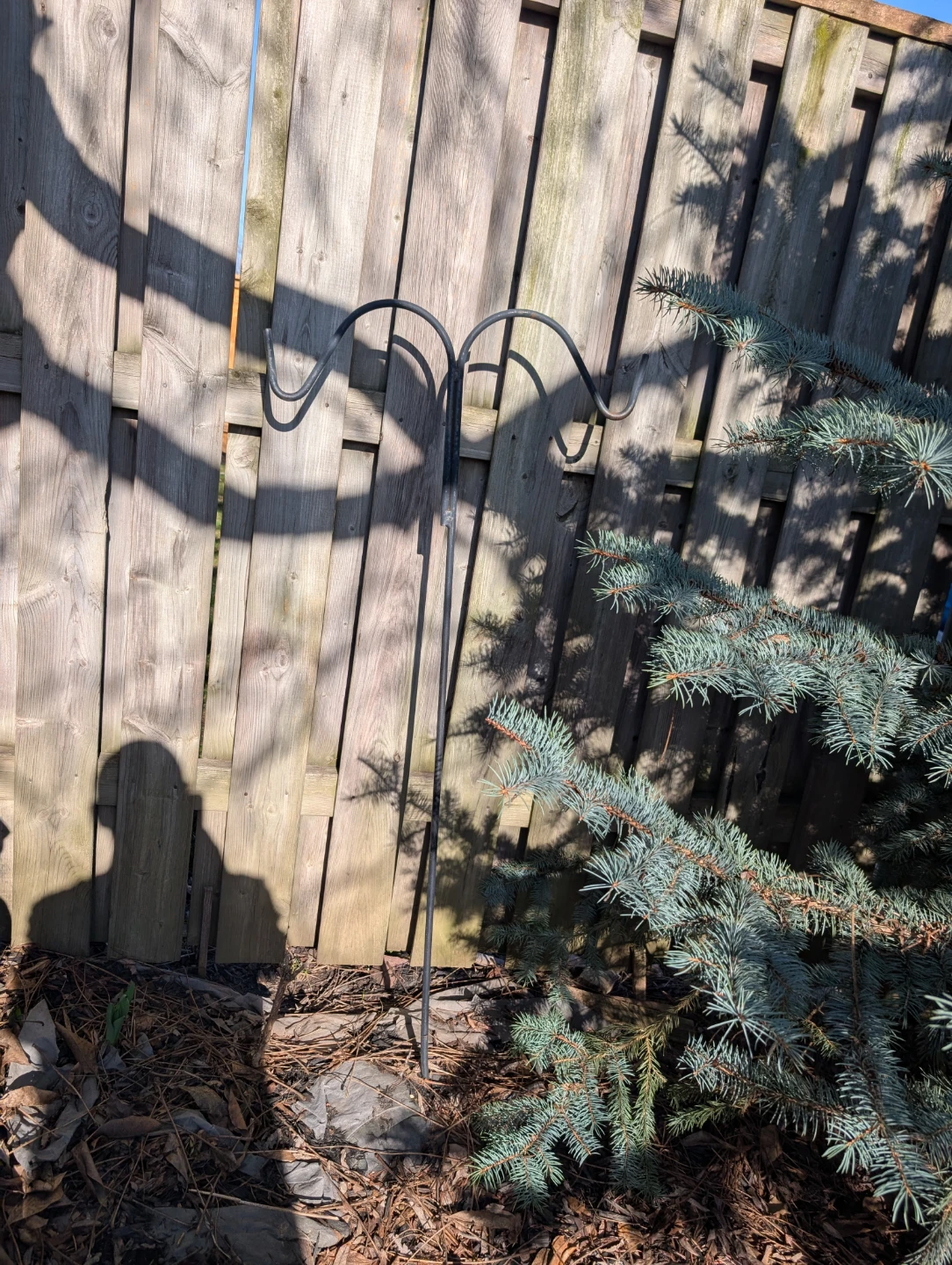 3 Metal Shepherd's Hooks For Flowers - photo 3
