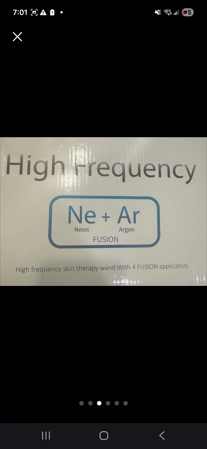 High Frequency Skin Therapy Wand - Neon + Argon Fusion