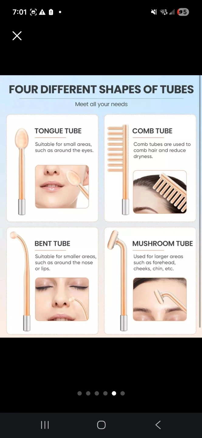 High Frequency Skin Therapy Wand - Neon + Argon Fusion - photo 4