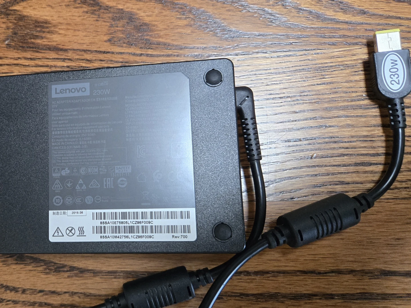 Lenovo 230W AC Adapter Laptop Charger - photo 2