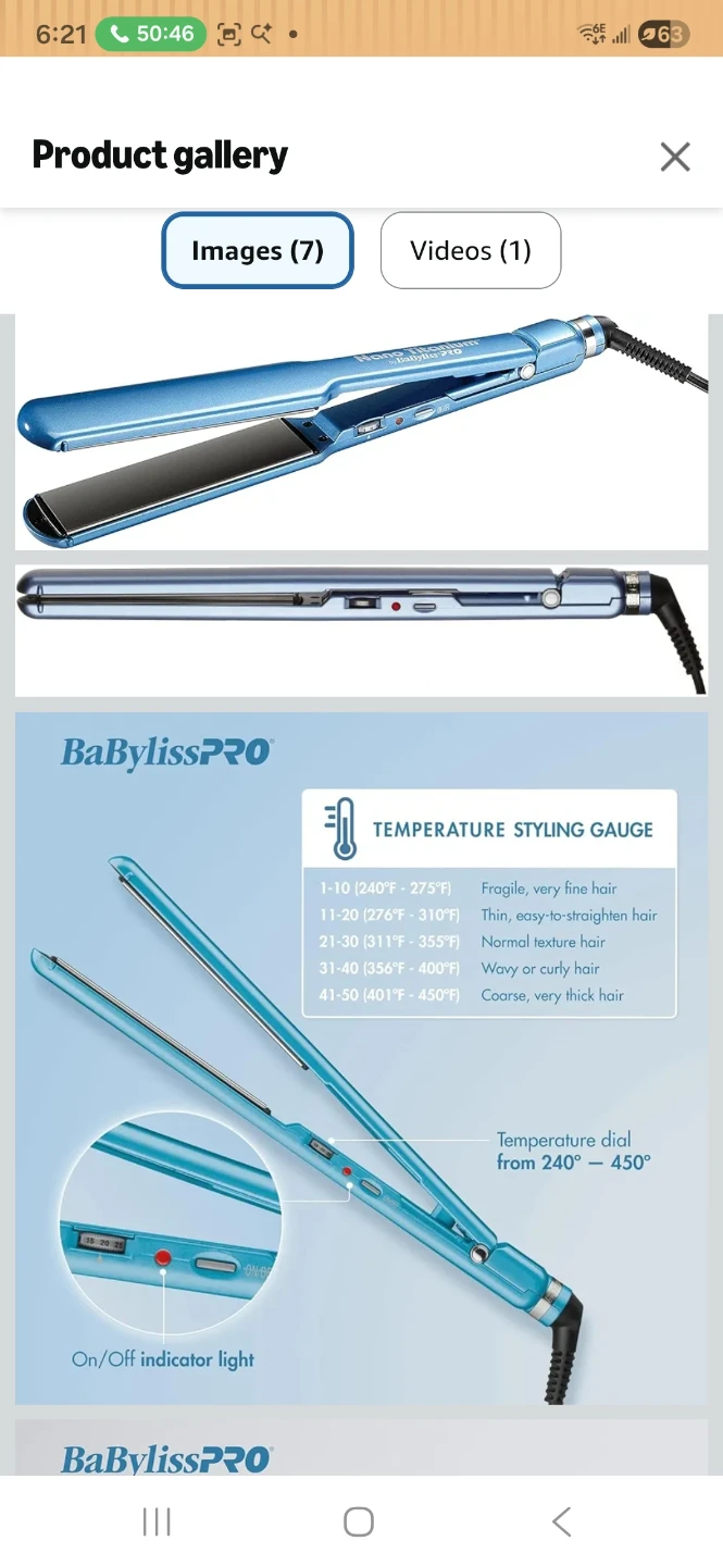 BaBylissPRO Nano Titanium & Ceramic Flat Iron 2" Wide - photo 2