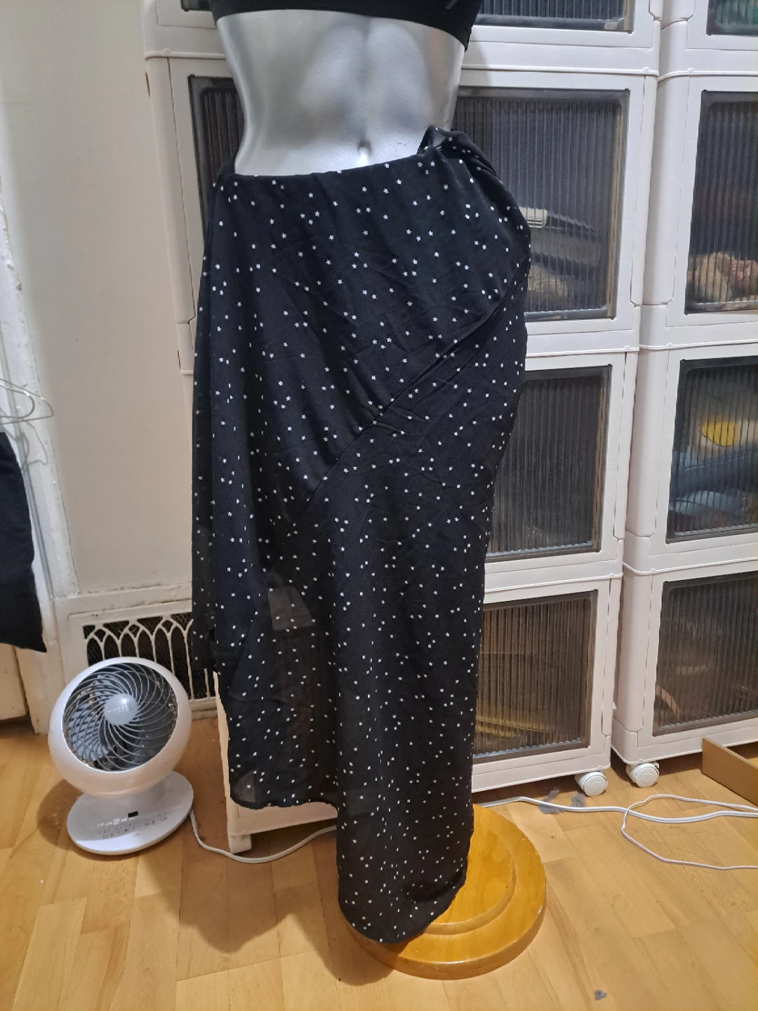 Streetwear Society Black Star Print Maxi Skirt S - photo 4