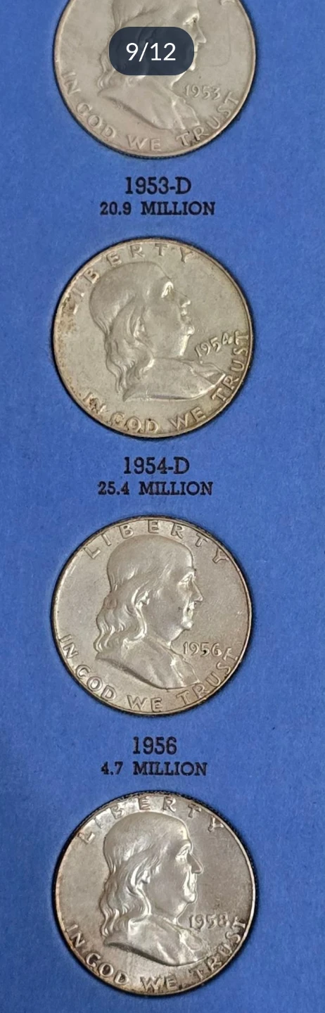 Benjamin Franklin Half Dollar Coin Collection - photo 4