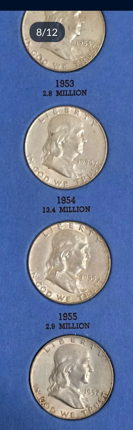 Benjamin Franklin Half Dollar Coin Collection - photo 5