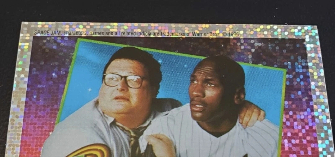 1996 UD Michael Jordan space jam refractor sticker 252 - photo 2