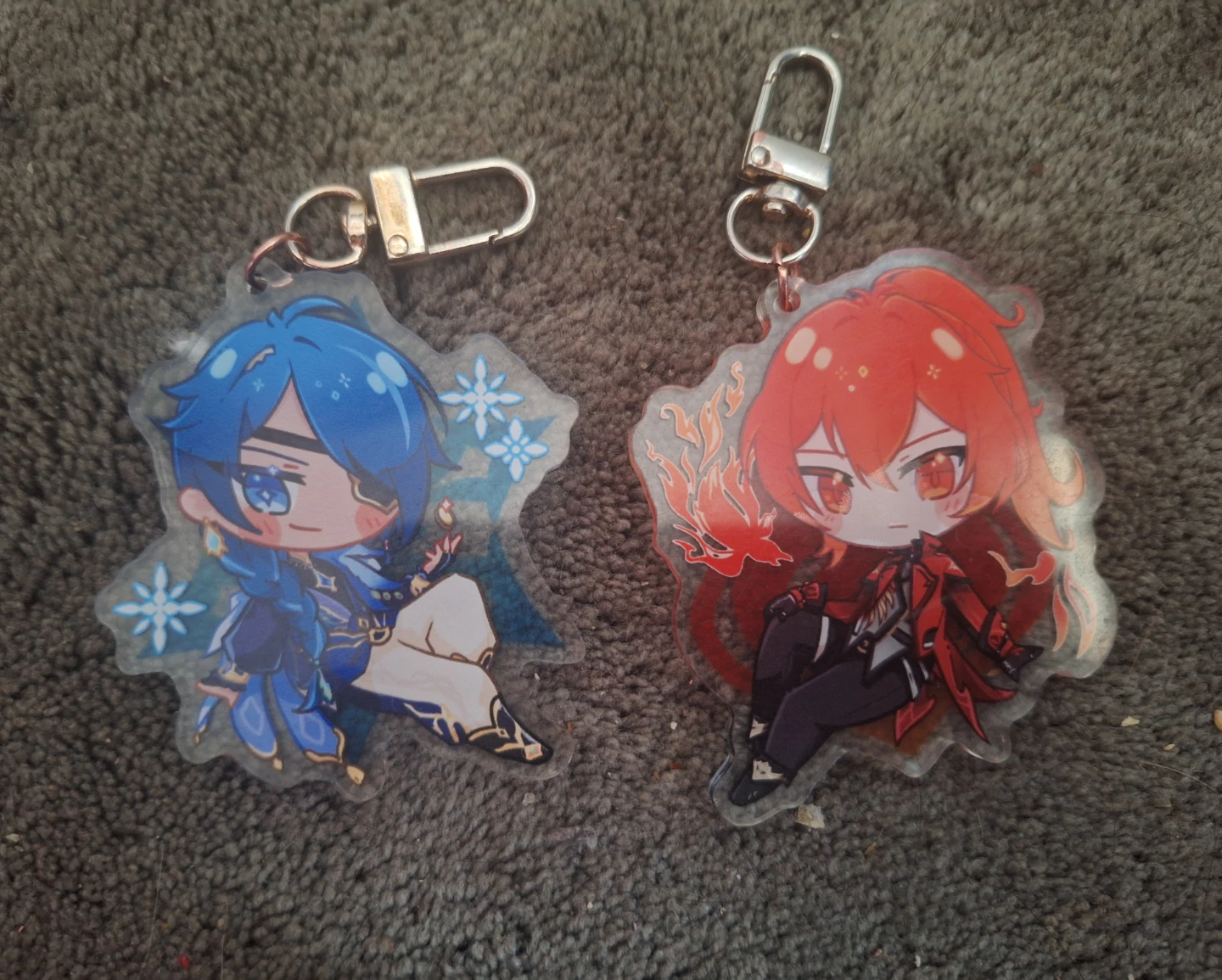 Kaeya & Diluc Keychains Genshin Impact - photo 4