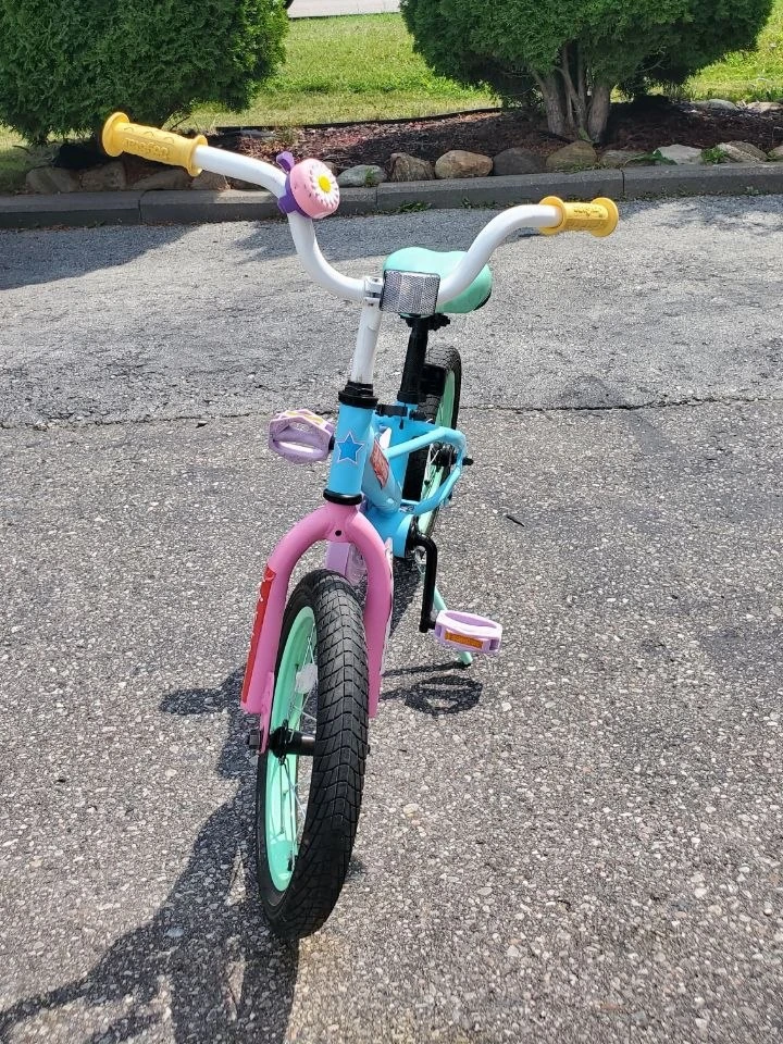 Kids Bicycle - Blue/Pink/Mint 14 inch