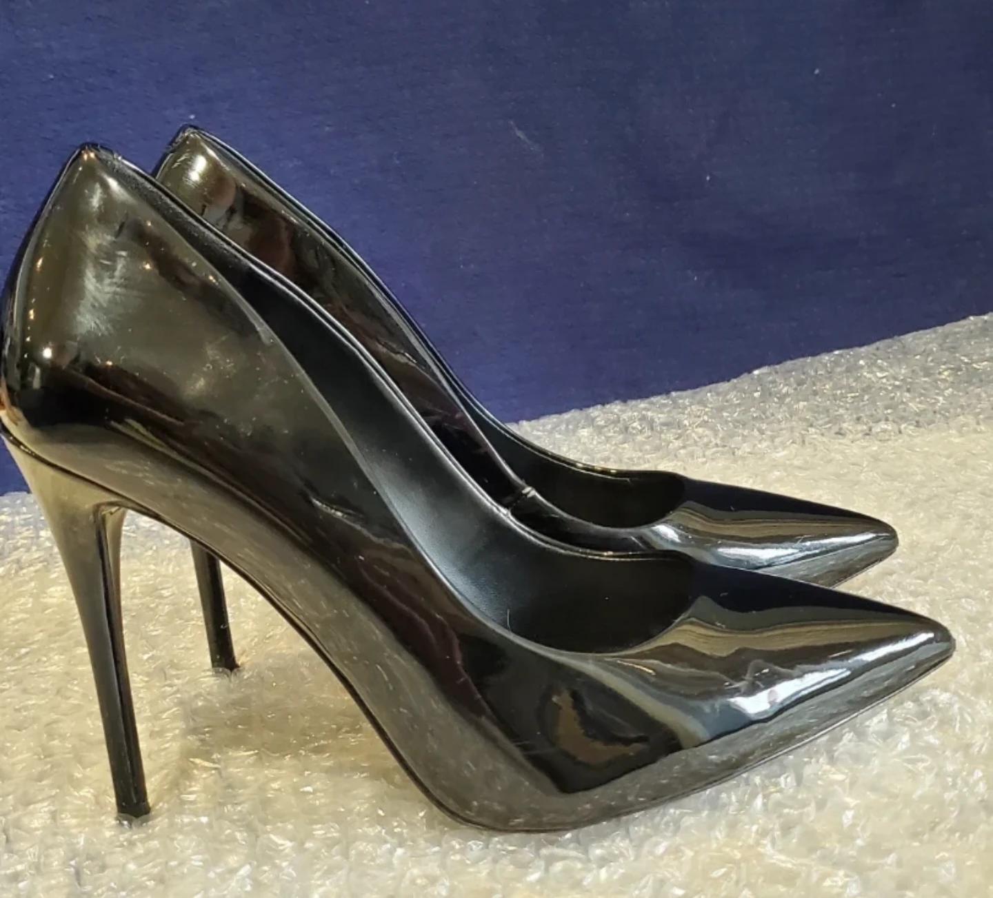 ALDO Black Patent Leather Stiletto Heels - photo 2