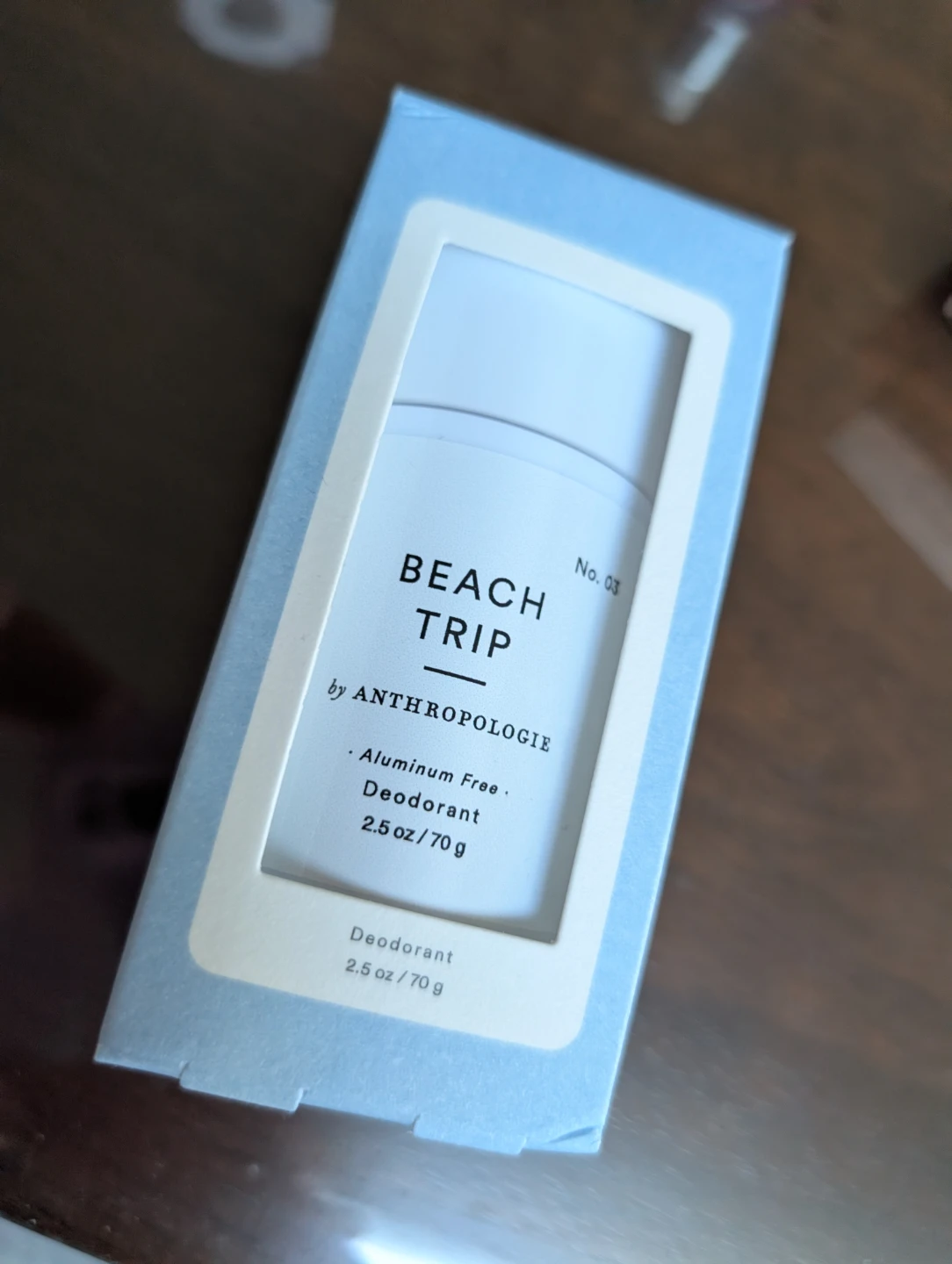 Anthropologie Beach Trip Aluminum Free Deodorant 2.5 oz