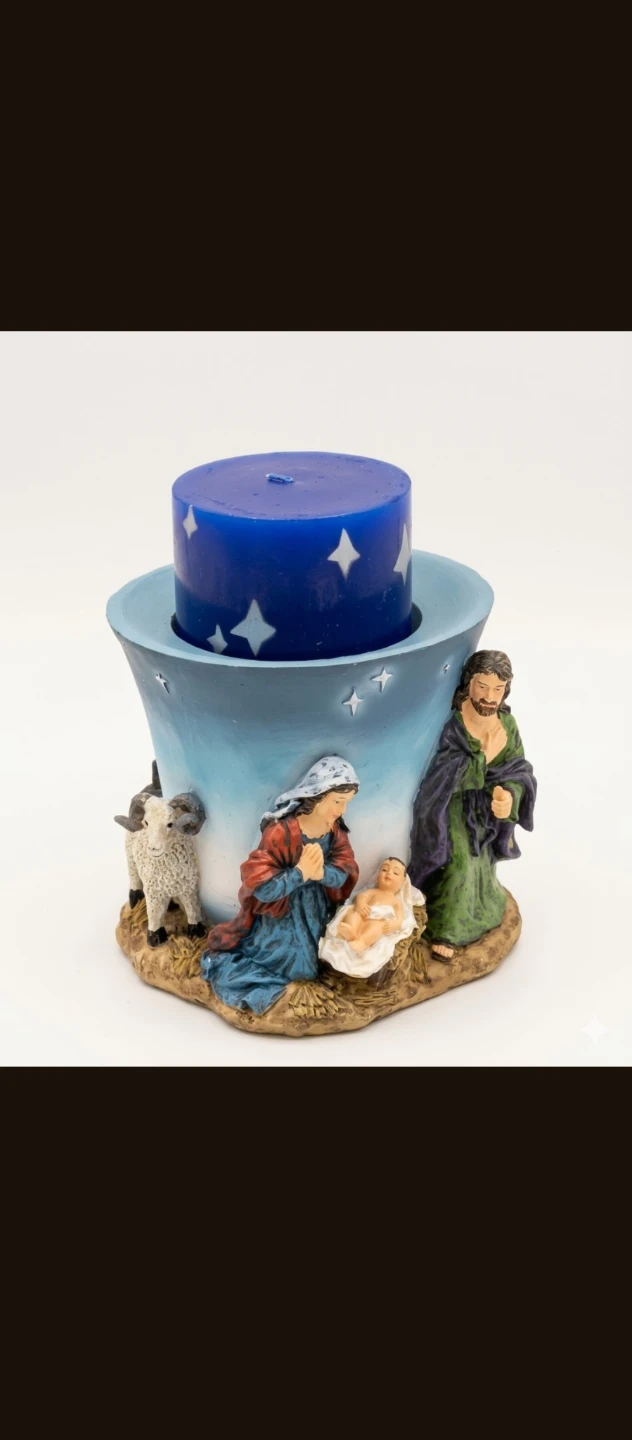 Nativity Scene Candle Holder