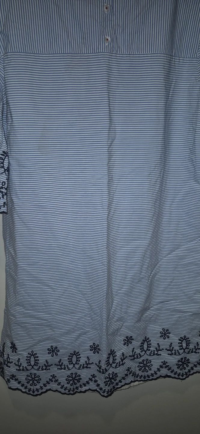 Tommy Hilfiger Striped Embroidered Dress Size L - photo 4