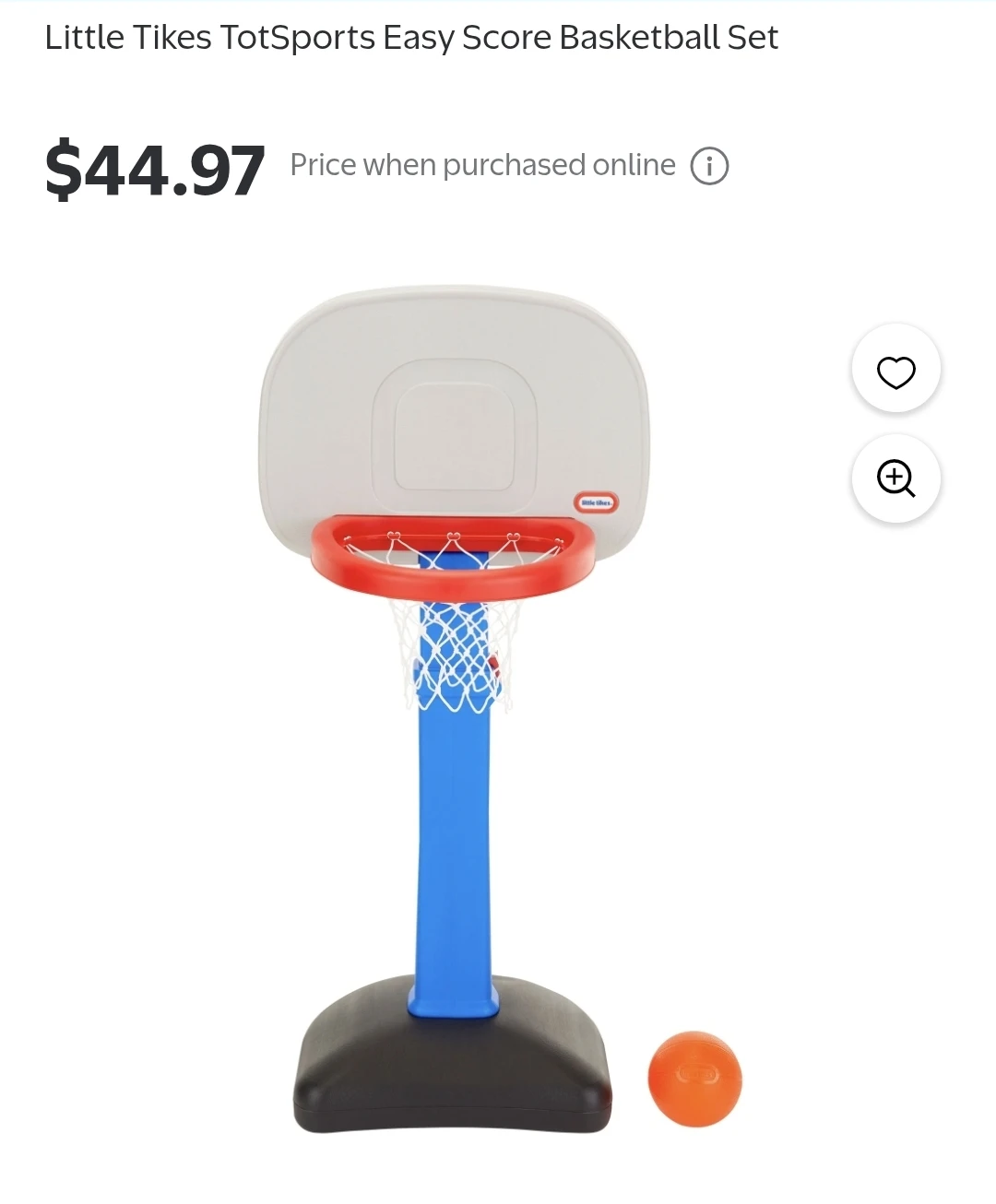 Little Tikes TotSports Easy Score Basketball Set