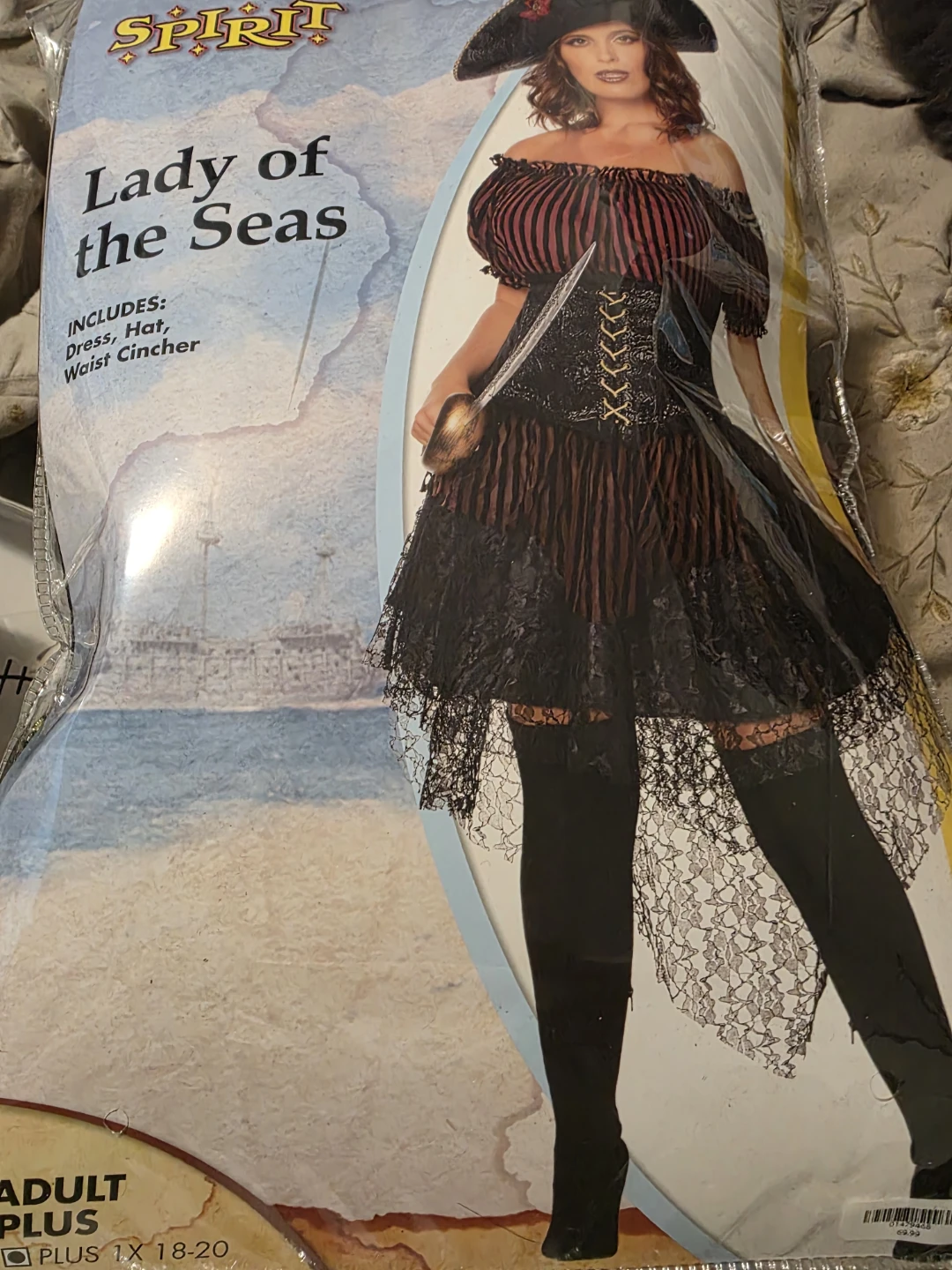 Spirit Lady of the Seas Adult Plus Pirate Costume 1X 18-20