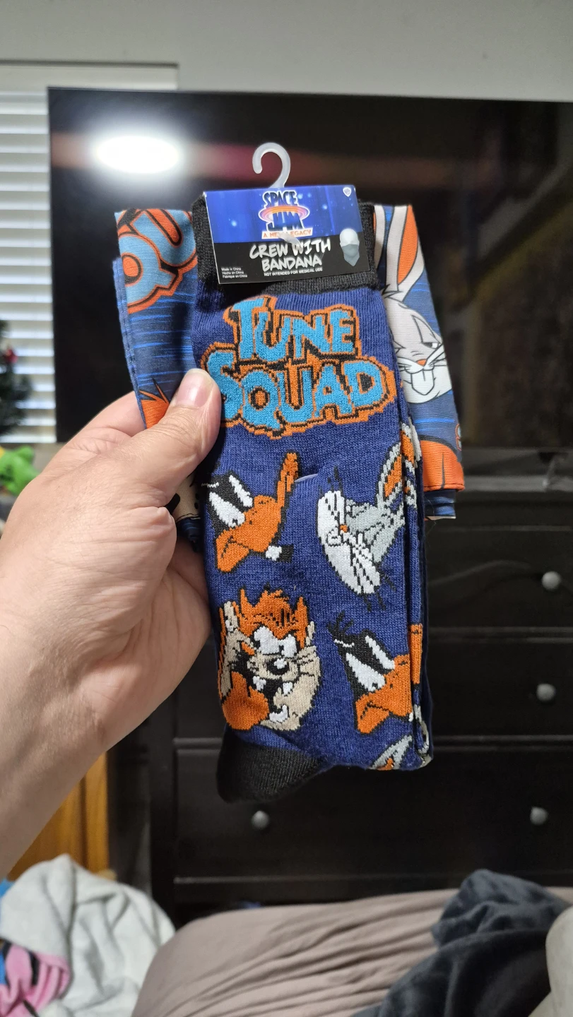 Space Jam Tune Squad Crew Socks with Bandana