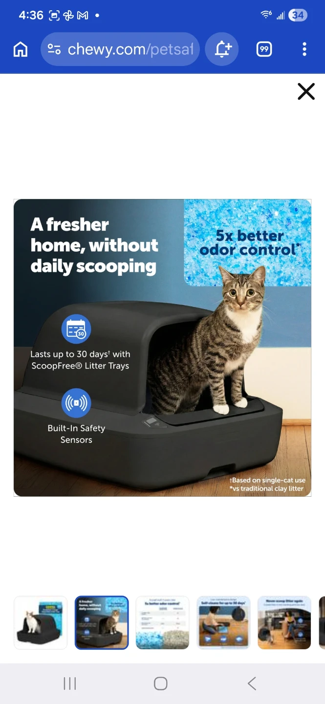 PetSafe ScoopFree Crystal Pro Hooded Self-Cleaning Litter Box - photo 4