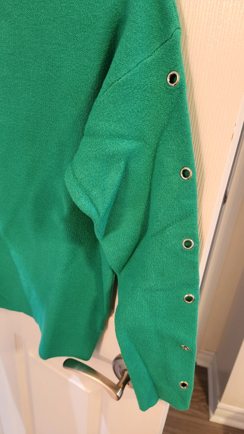 Green Mock Neck Sweater - photo 2