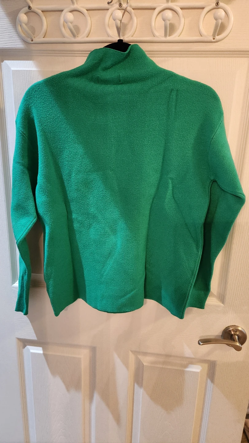 Green Mock Neck Sweater - photo 3
