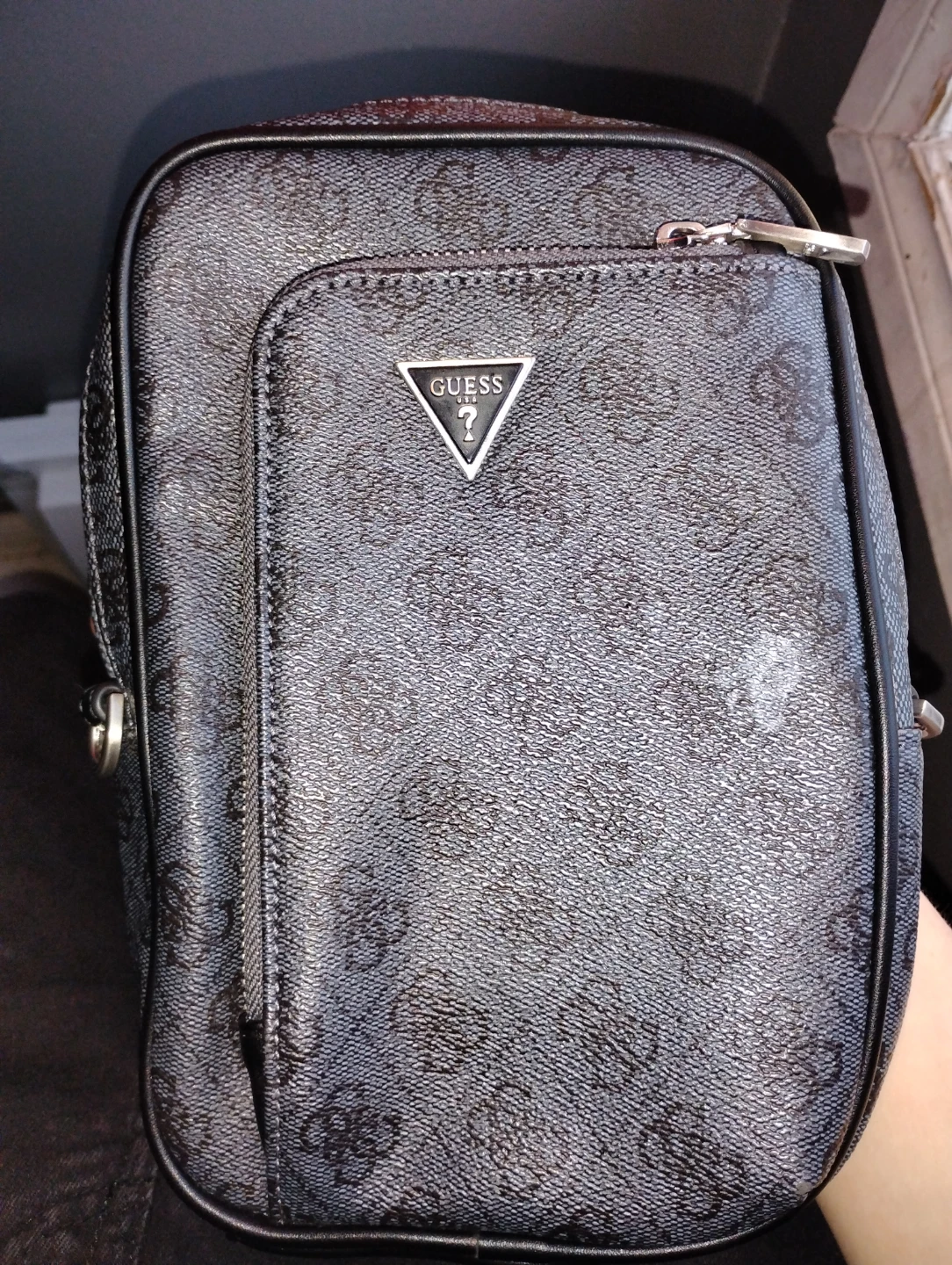 Guess Monogram Crossbody Bag