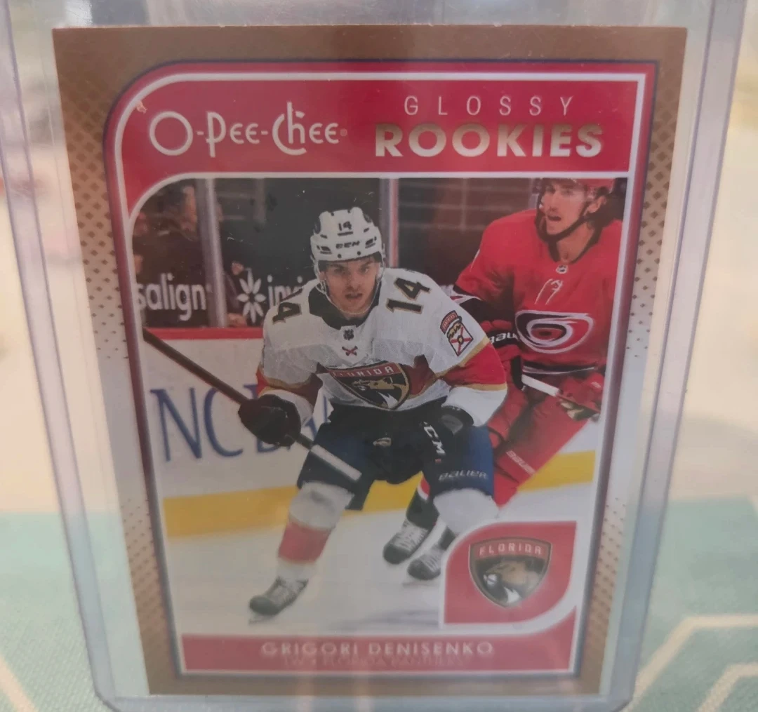 O-Pee-Chee Glossy Rookies Grigori Denisenko Hockey Card