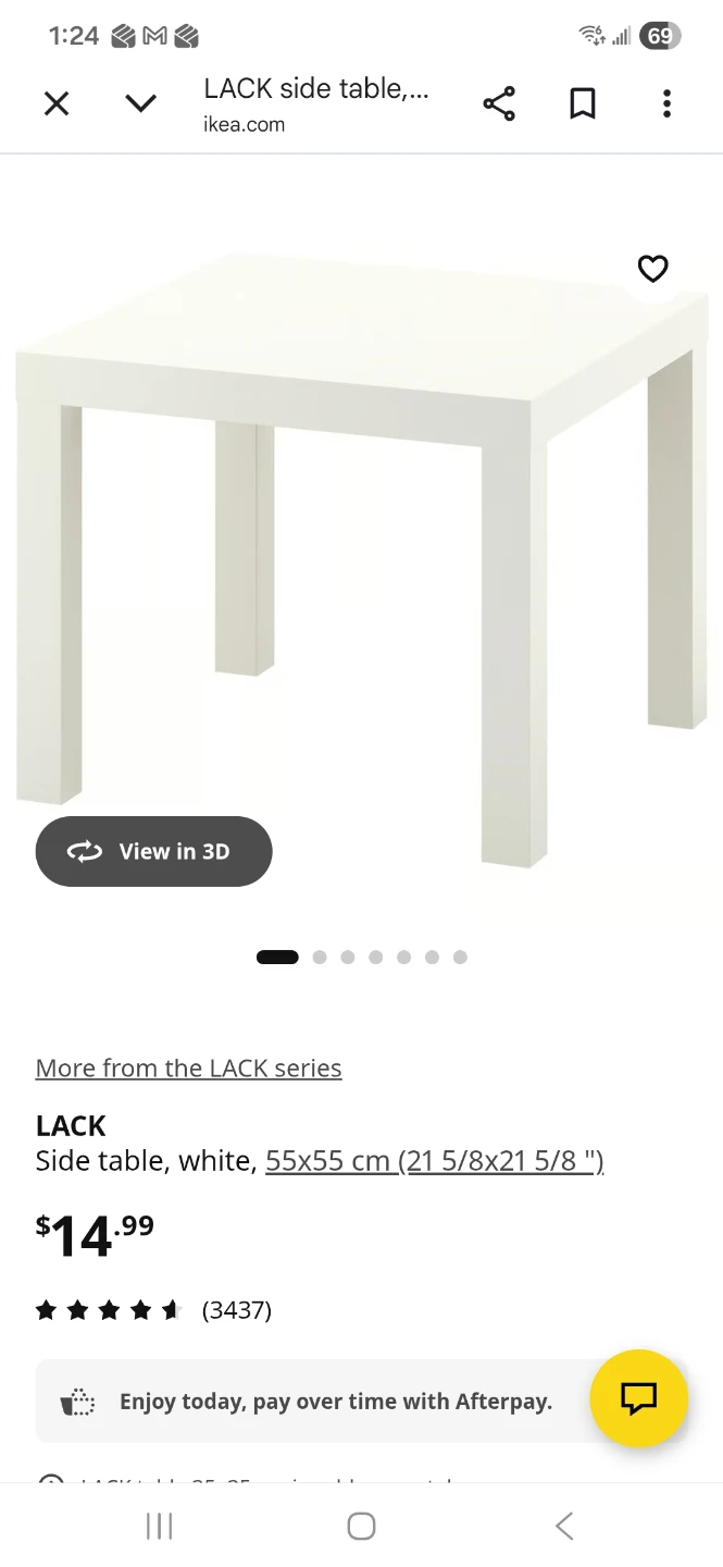 IKEA LACK White Side Table 55x55 cm - photo 2