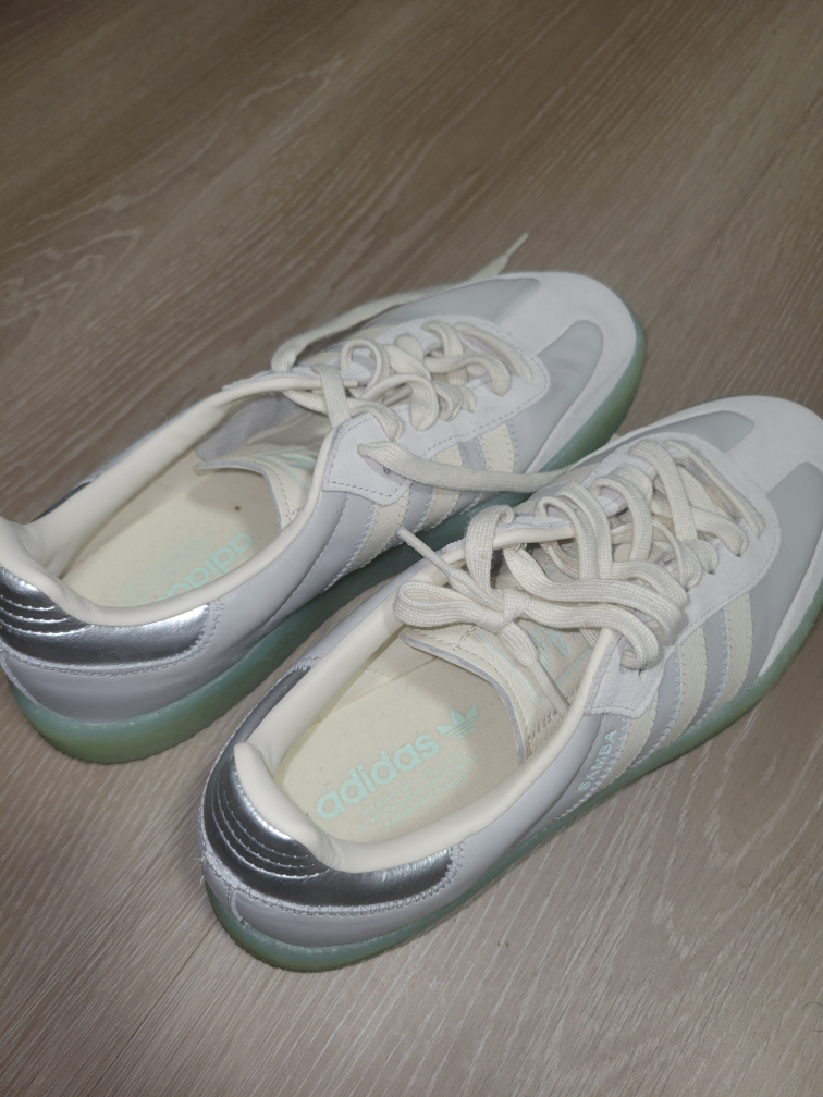 Adidas Samba Sneakers White/Silver Size 10 - photo 4
