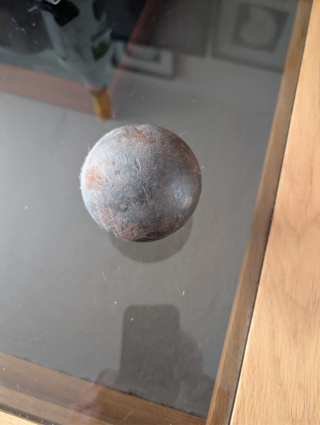 Rustic Metal Ball,steel ball 5" dia - photo 2