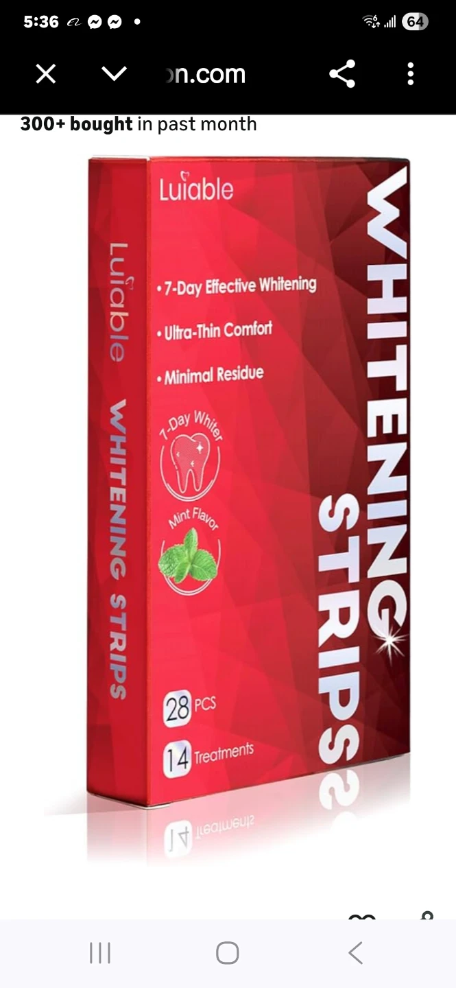 Luiable Whitening Strips - Mint Flavor (28 PCS) - photo 2