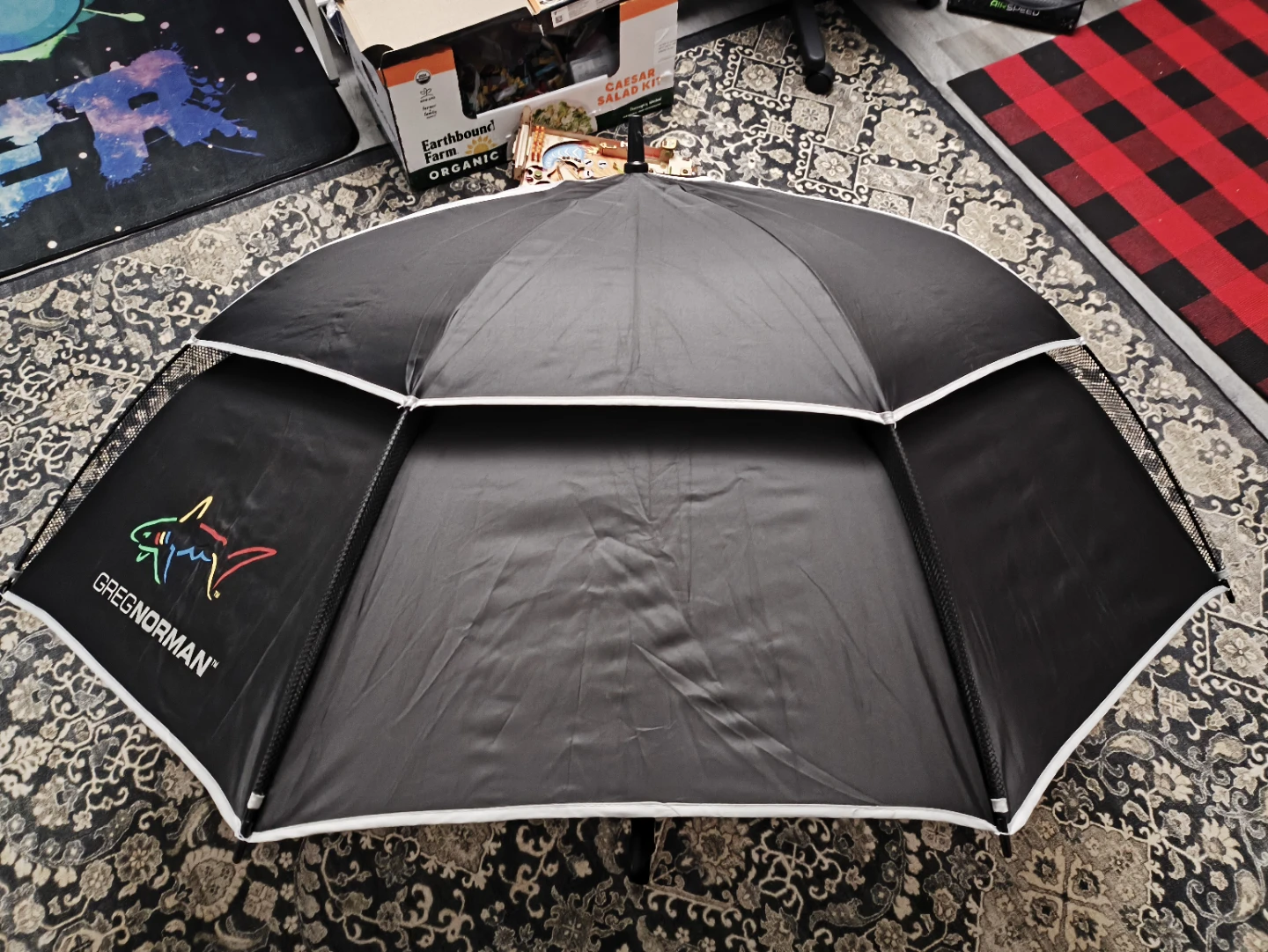 NEW - Greg Norman Golf Umbrella Black/White