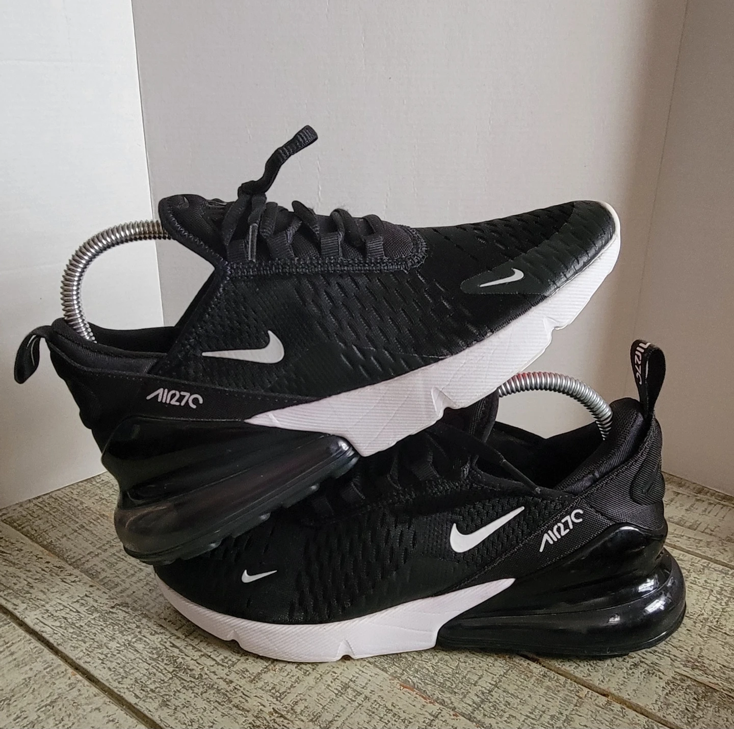 Nike Air Max 270 Youth Sneakers Black White US 6.5Y