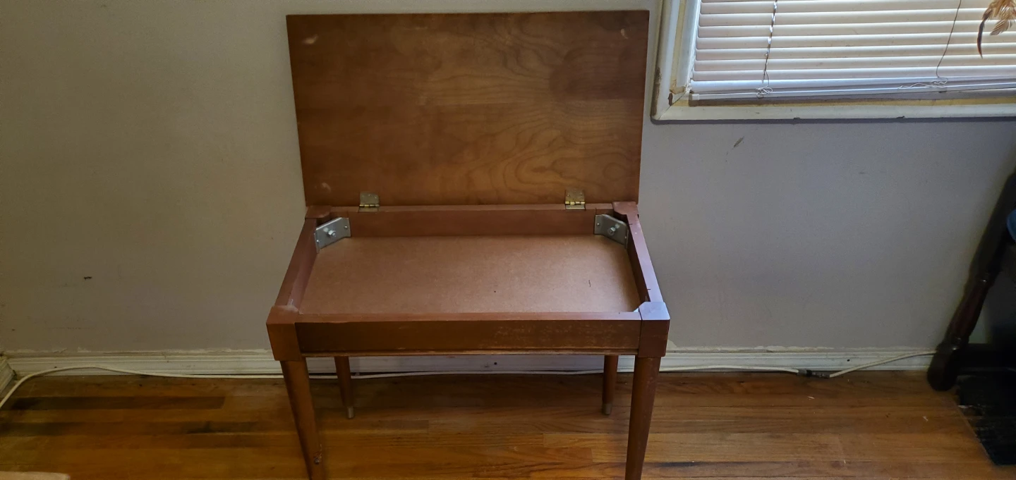 Wooden piano bench - photo 2