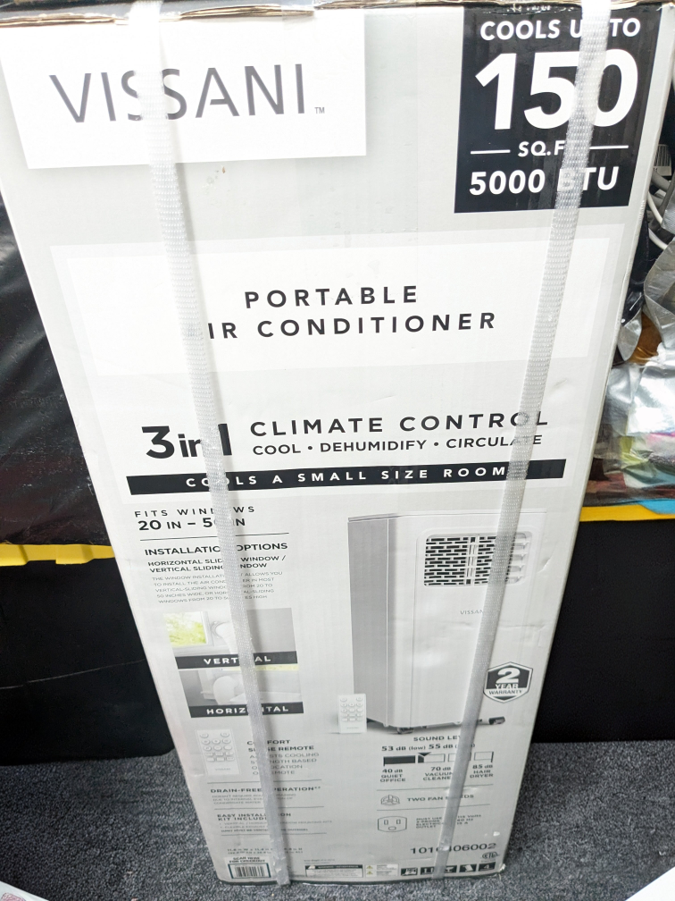 5,000Btu Vissani 3 in 1 PORTABLE AC Unit - photo 4