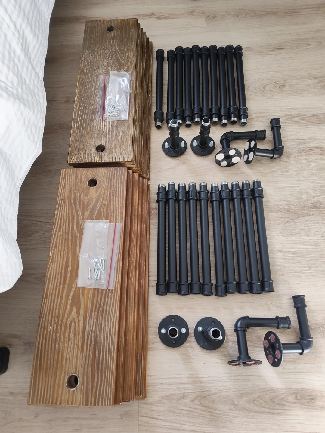 Industrial Pipe Shelves (Set of 2) – Heavy Duty + Upgrades - photo 3